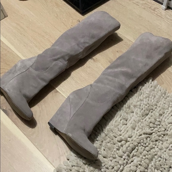 Aldo Lackie grey suede wedge boots - Picture 4 of 6